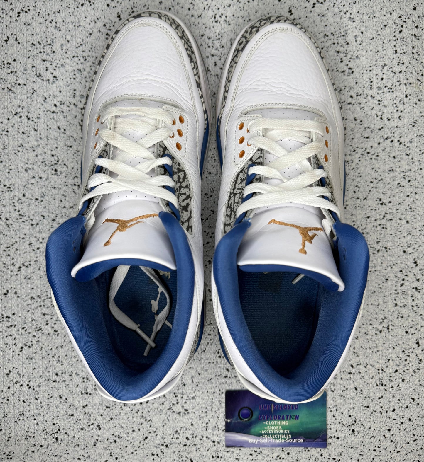 Jordan 3 Wizards 9 Men/10.5 Women “Preowned”