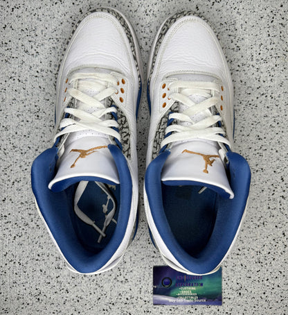 Jordan 3 Wizards 9 Men/10.5 Women “Preowned”