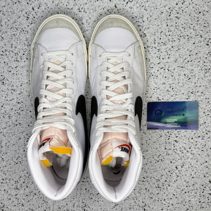 Nike Blazer White Black 10 Men/11.5 Women “Preowned”