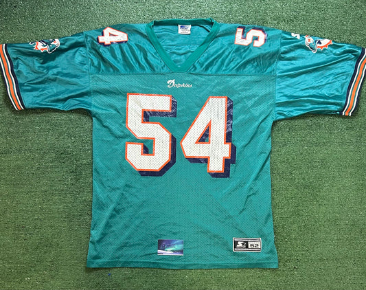 Vintage 1990s Starter Miami dolphins Z.Thomas #54 Jersey