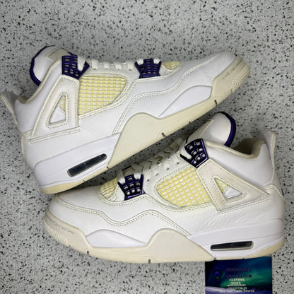 Jordan 4 Purple Metallic 8 Men “Preowned”