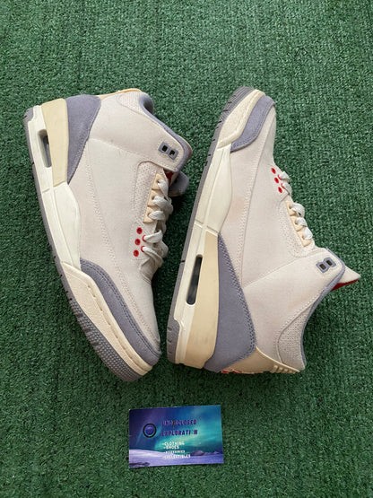 Jordan Retro 3 Muslin size 8.5men/10women