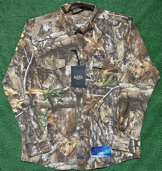 Von Dutch Camo Button Up Shirt