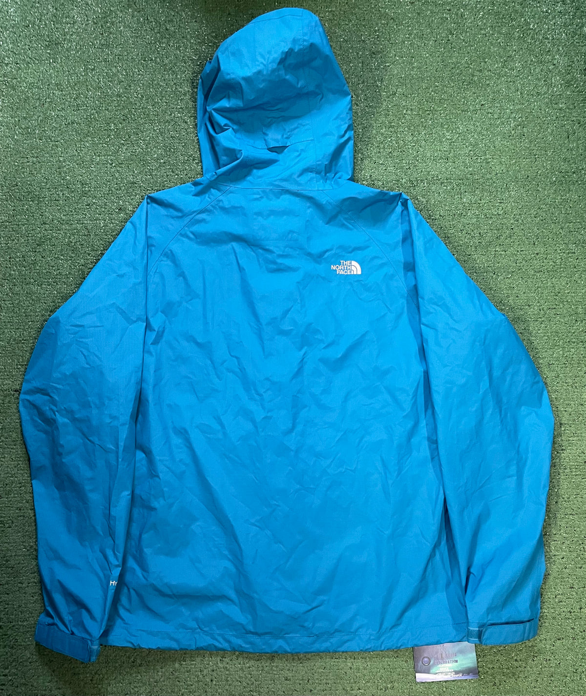 The North Face HyVent 2.5L turquoise jacket
