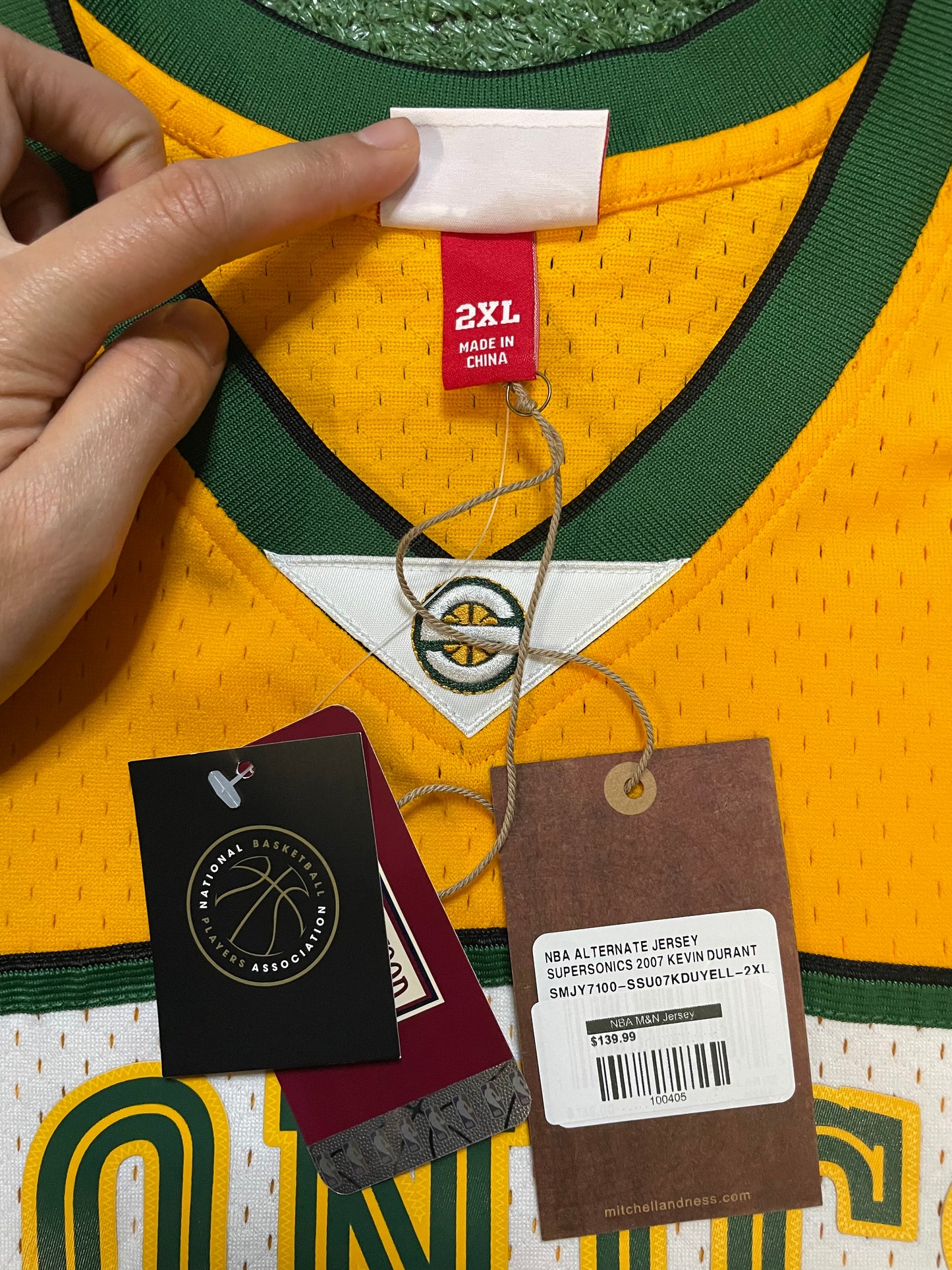 Seattle Sonics Mitchell & ness Kevin Durant #35 swingman jersey
