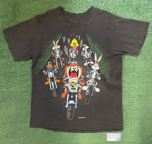 Vintage 1990s Looney Tune motorcycles tee