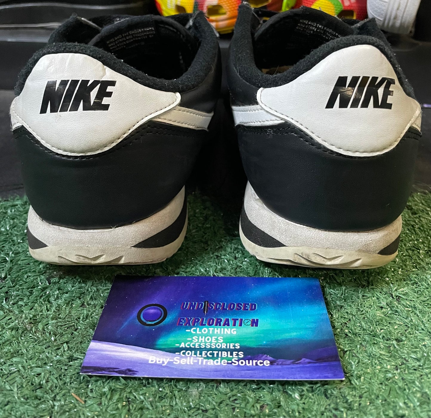 Nike black leather Cortez size 8.5men/10women