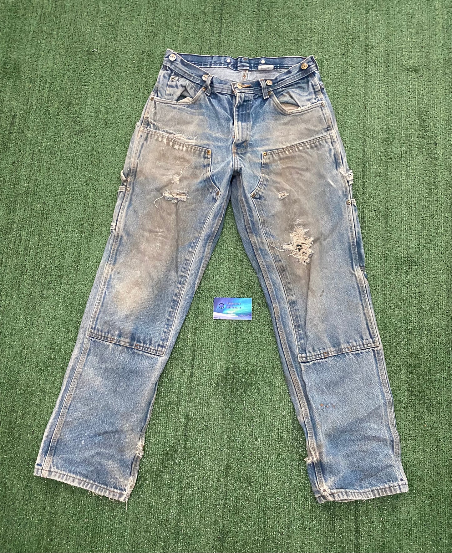 Vintage Key Denim Distressed Work pants