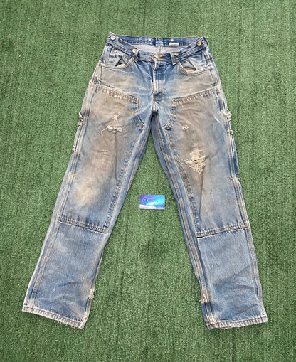 Vintage Key Denim Distressed Work pants