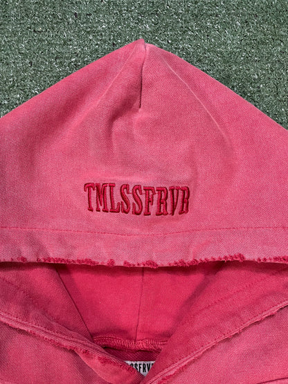 Timeless Forever red washed hoodie