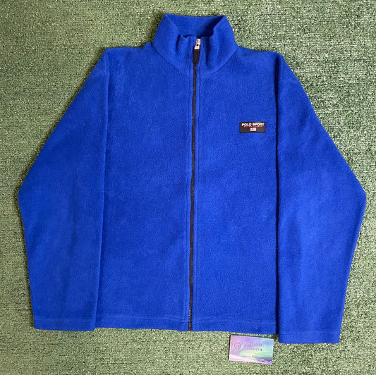 Vintage 1990s polo sport Ralph Lauren fleece blue