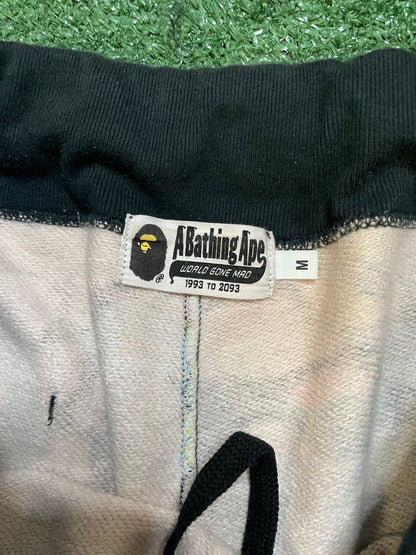 A Bathing Ape Bape Multi camo sweat shorts