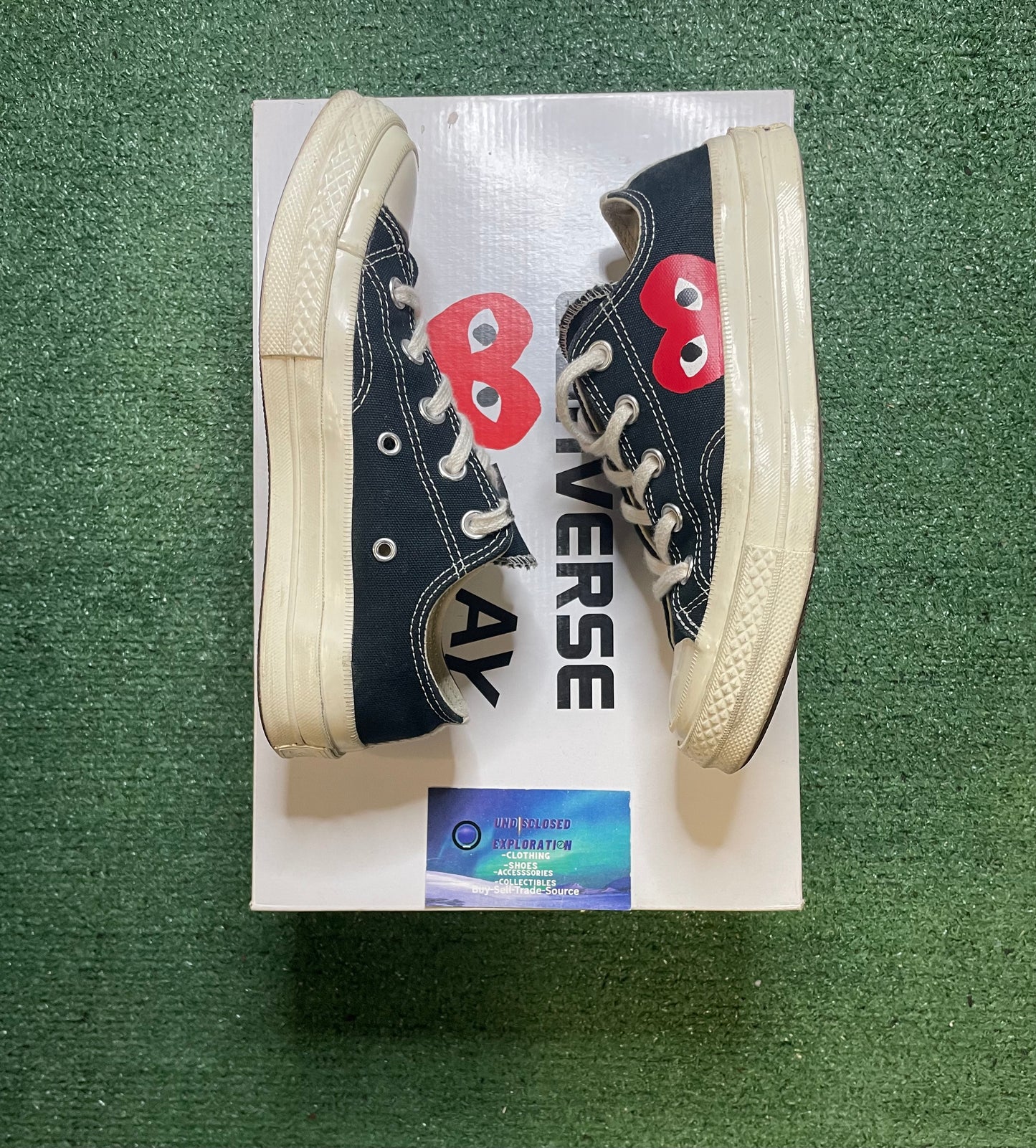 Comme Des Garçon play x converse size 4men/6women