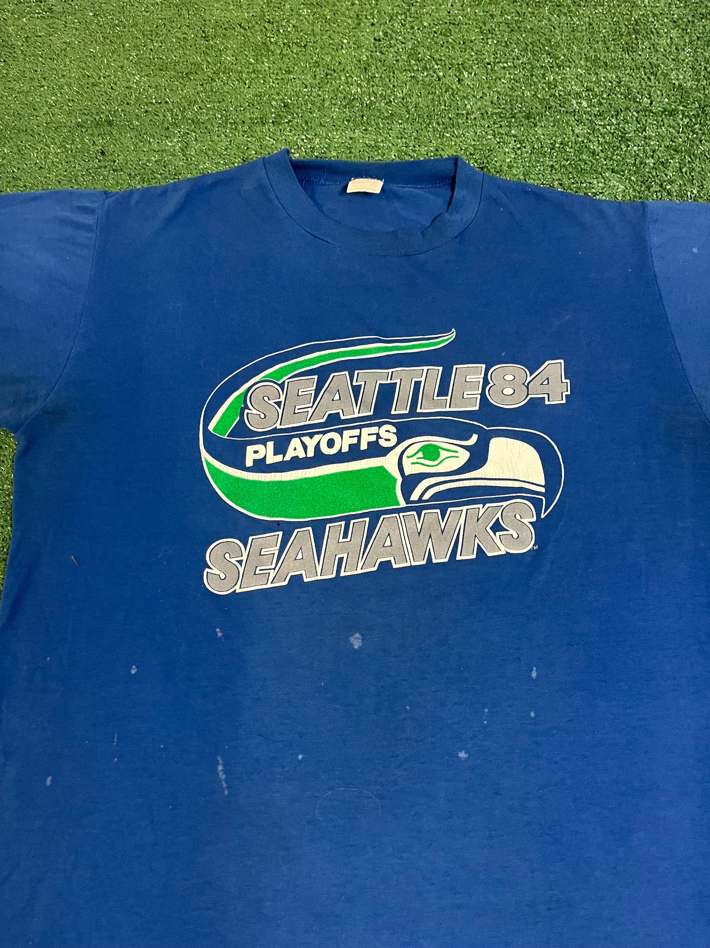 Vintage 1984 Seattle Seahawks playoffs tee