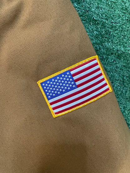 Vintage 2000s Carhartt Detroit tan jacket