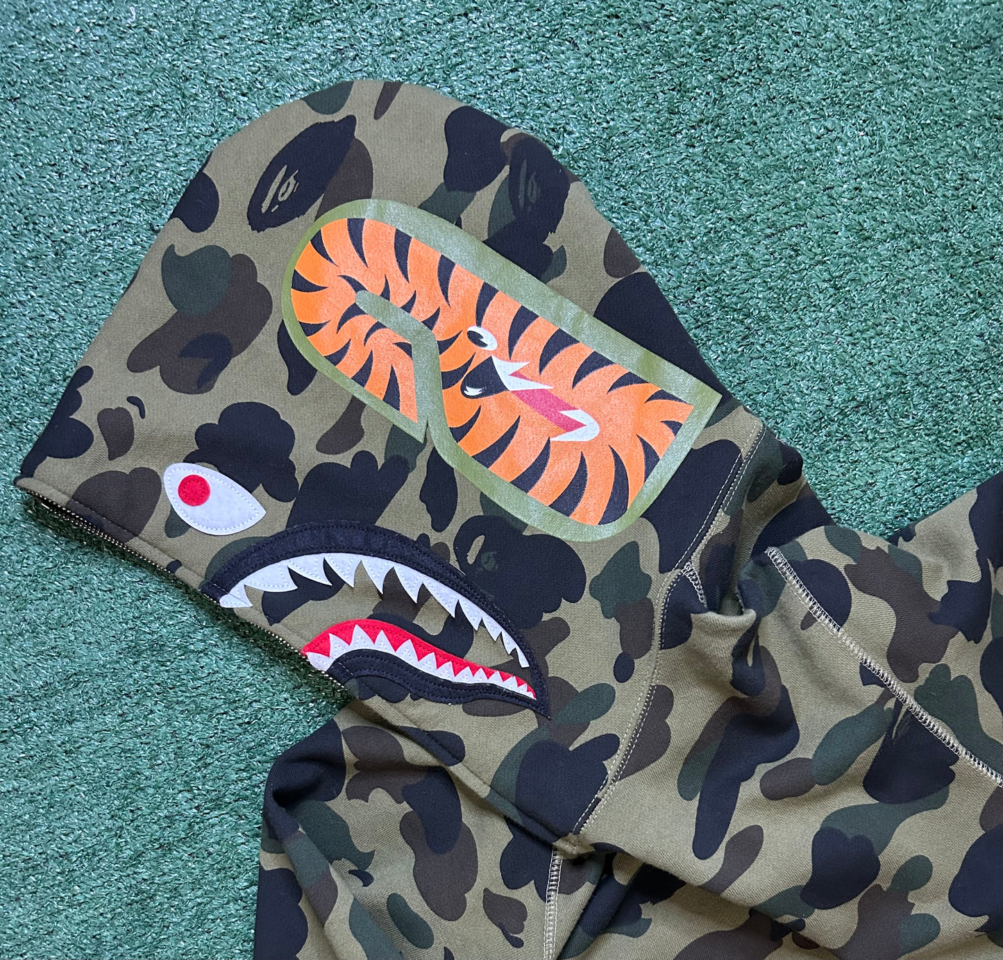 Bape 1st camo shark full zip hoodie