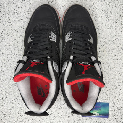 Jordan 4 Bred 2019 12 Men “Preowned”