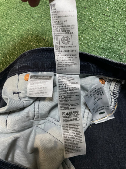 Levi 501 dark wash denim jeans