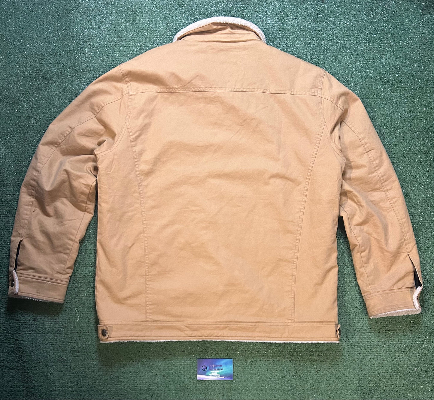Tan denim Sherpa jacket