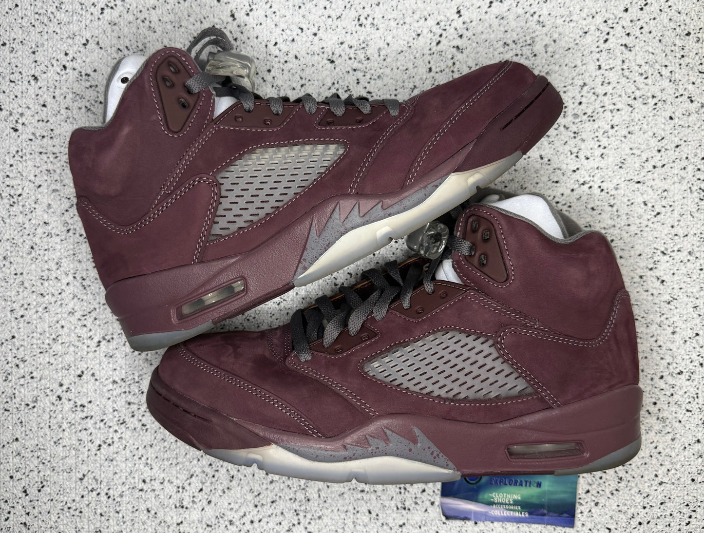 Jordan 5 Burgundy 9.5 Men/11 Women “Preowned”
