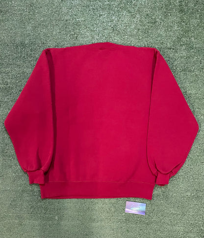 Vintage 1990s WSU Washington state university red and grey embroidered crewneck