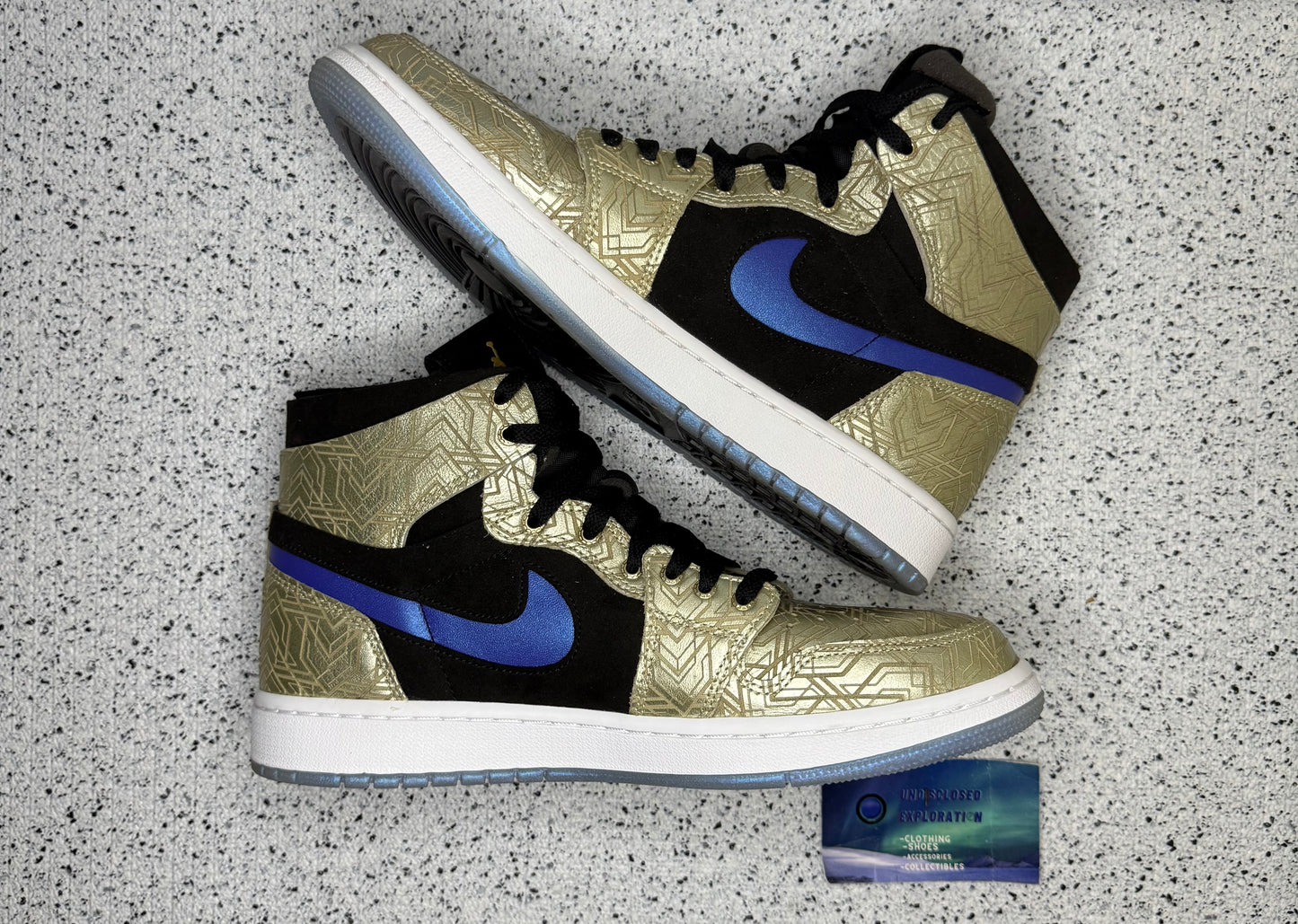 Jordan 1 Zoom CMFT Gold Laser 9 Men/10.5 Women “Preowned”