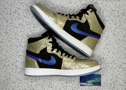 Jordan 1 Zoom CMFT Gold Laser 9 Men/10.5 Women “Preowned”