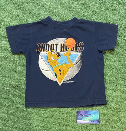 Vintage 2000s scooby Doo Shoot Hoops kids tee