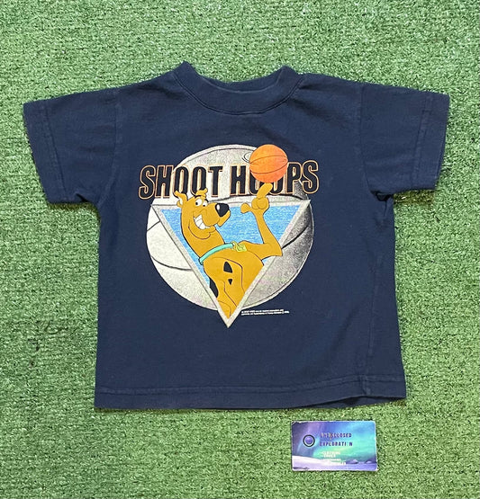 Vintage 2000s scooby Doo Shoot Hoops kids tee