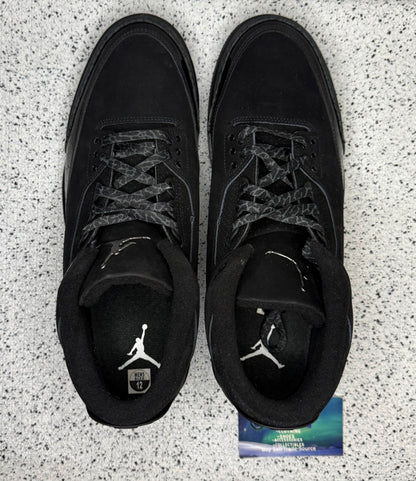 Jordan 3 Black Cat 12 Men/13.5 Women “Preowned”