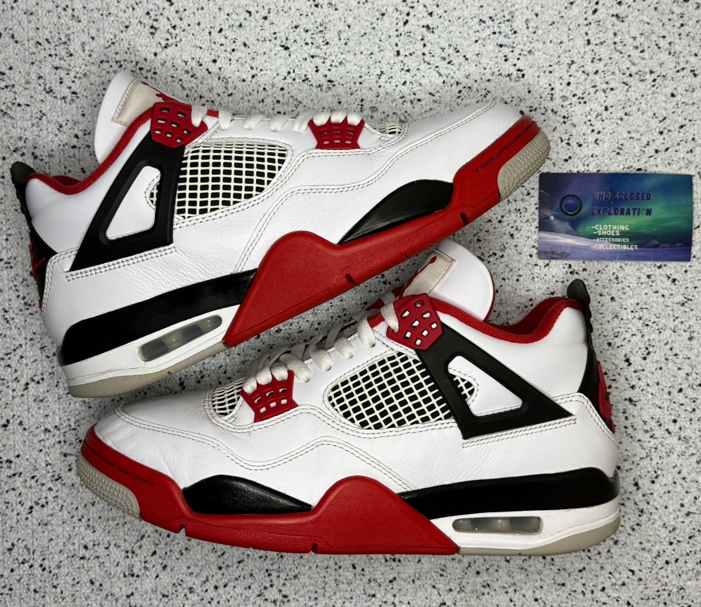 Jordan 4 Fire Red 8.5 Men/10 Women “Preowned”