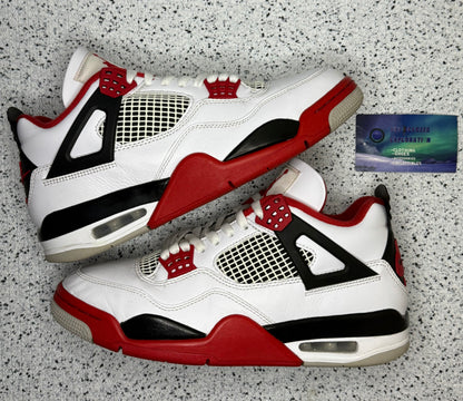Jordan 4 Fire Red 8.5 Men/10 Women “Preowned”