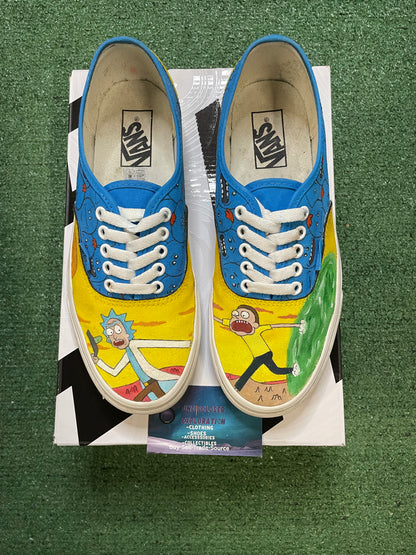 Vans custom Rick & Morty hand painted size 8men/9.5women