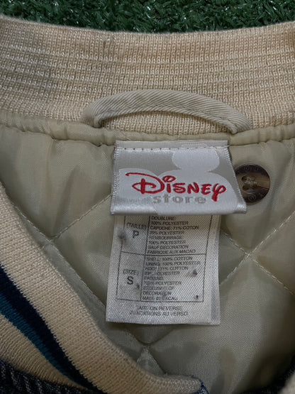 Vintage 1990s Eeyore Disney varsity denim jacket