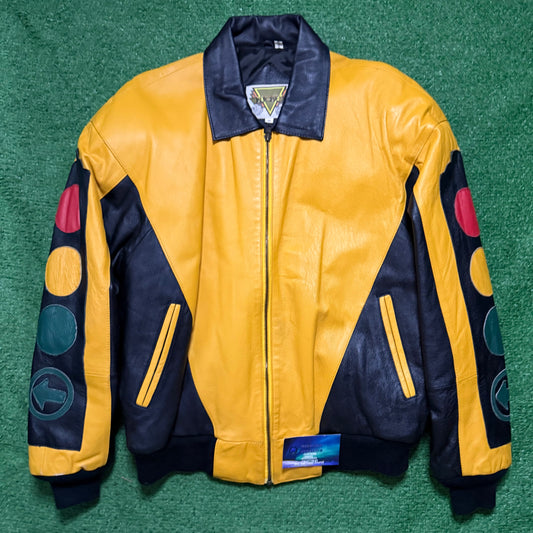 Vintage Phase 2 Traffic Light Leather Jacket
