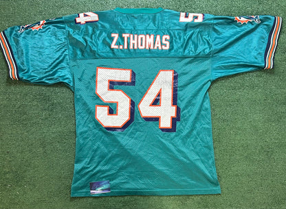 Vintage 1990s Starter Miami dolphins Z.Thomas #54 Jersey