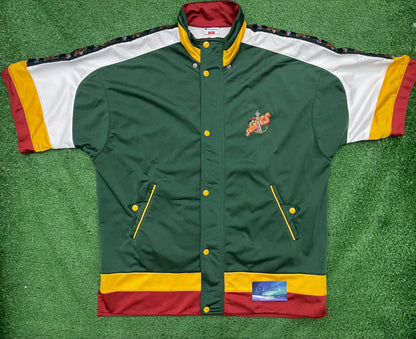 Vintage Seattle Super Sonics Warm Up Zip Up