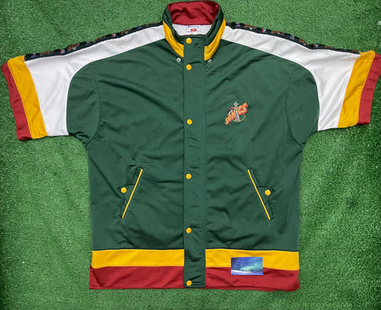 Vintage Seattle Super Sonics Warm Up Zip Up