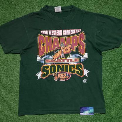 Vintage Seattle Supersonifs 1996 Finals Shirt