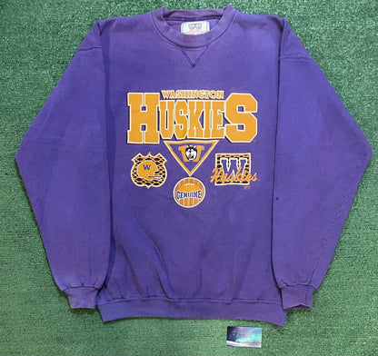 Vintage 1990s UW university of Washington Huskies crewneck