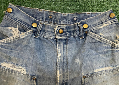 Vintage 1990s Carhartt double denim knees