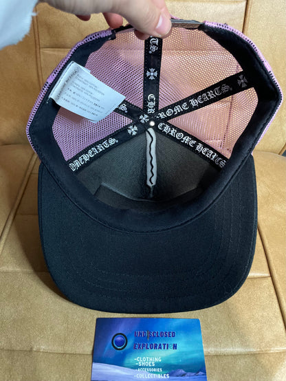 Chrome hearts Ch Hollywood pink trucker hat