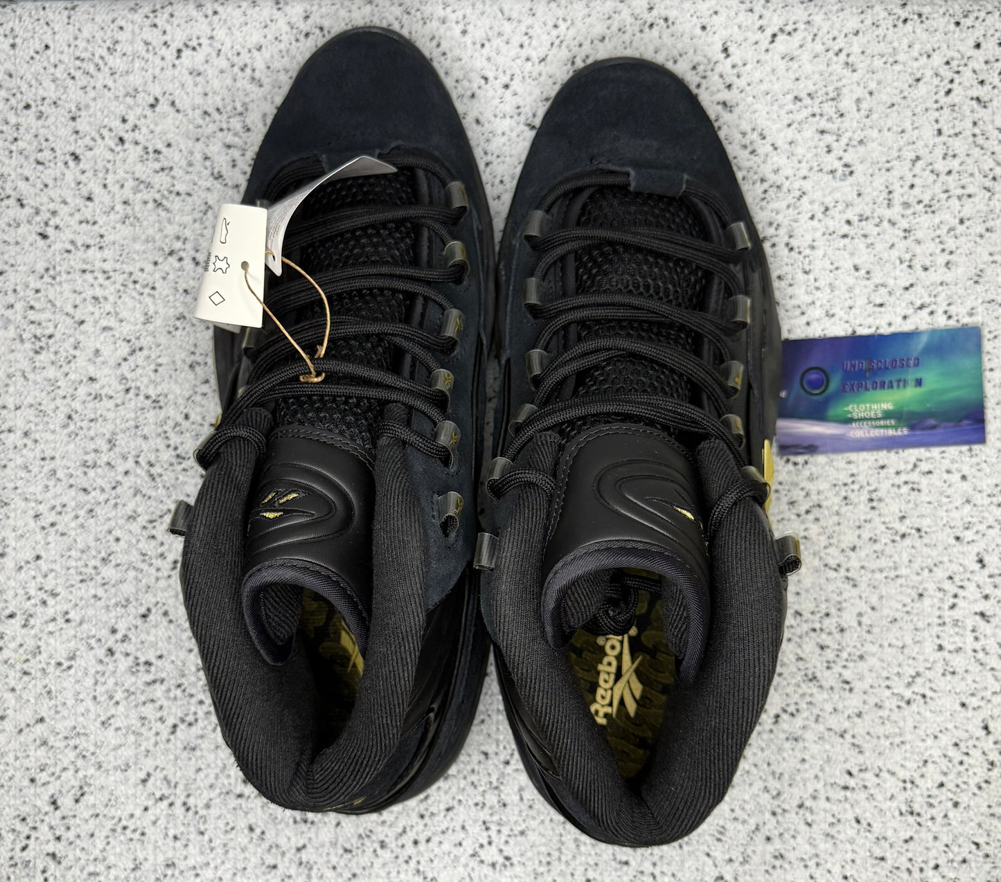 Reebok AI Question Mid Lux Black Gold