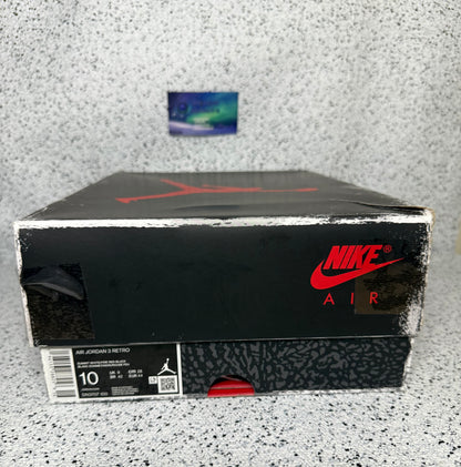 Jordan 3 White Cement 10 Men/11.5 Women “Preowned”