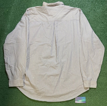 Eddie Bauer AKA white blue button up