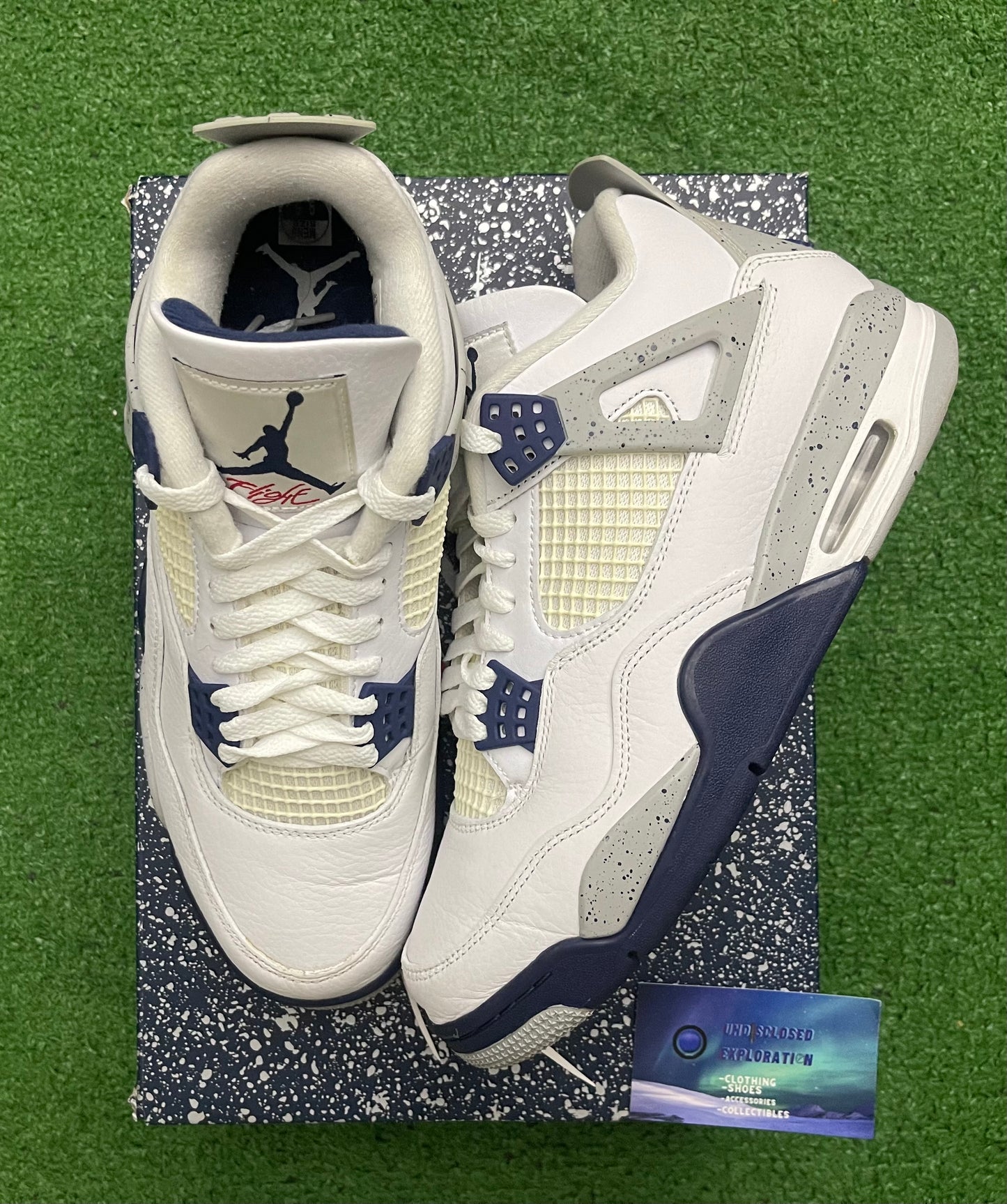 Jordan 4 Midnight Navy 9.5 Men/11 Women “Preowned”