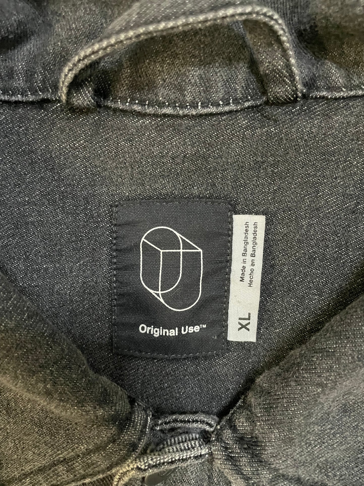 Original Use black denim button up
