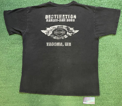 Vintage 2000s Harley Davidson Get a grip tee