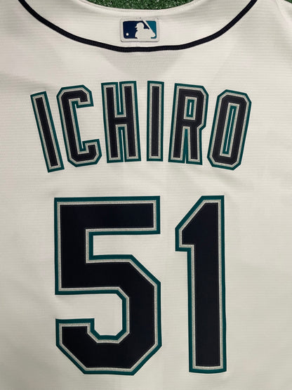 Seattle Mariners Nike Ichiro Suzuki #51 white jersey