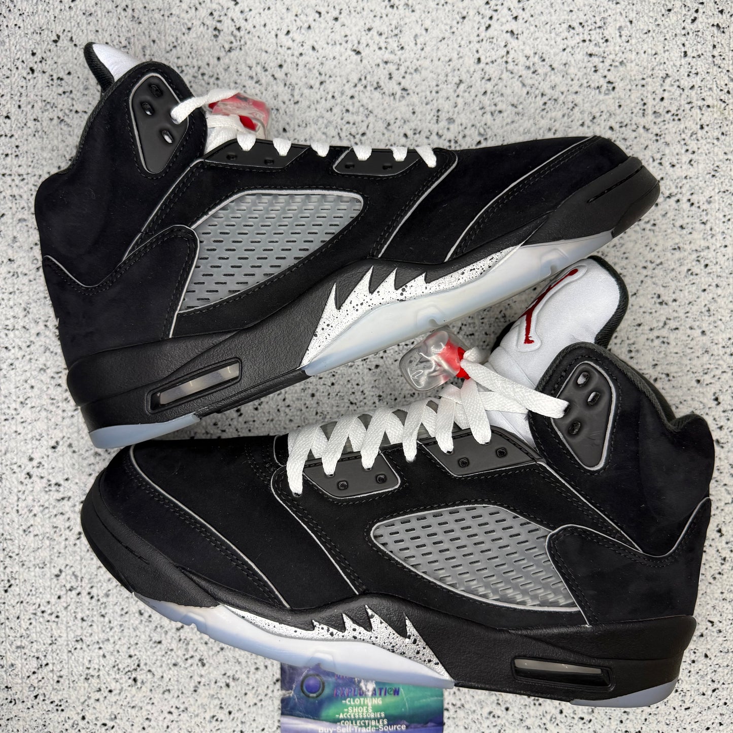 Jordan 5 Black Metallic Reimagined 9 Men “Preowned”